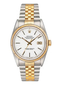 datejust Rolex Two-Tone White Dial