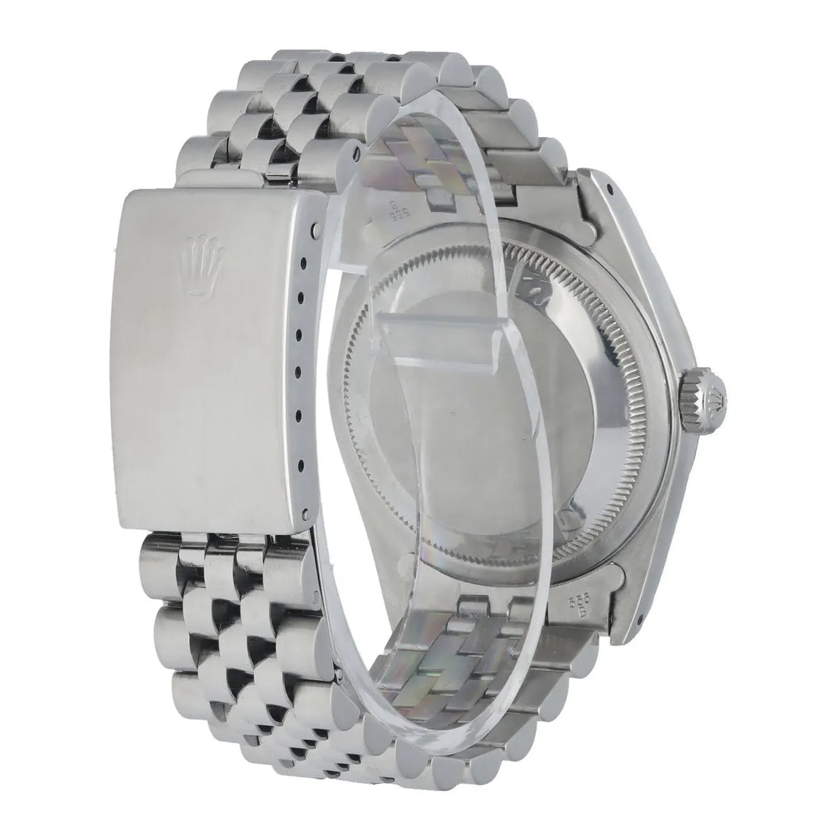 stainless Rolex Datejust Black Diamond Dial - Hình 3