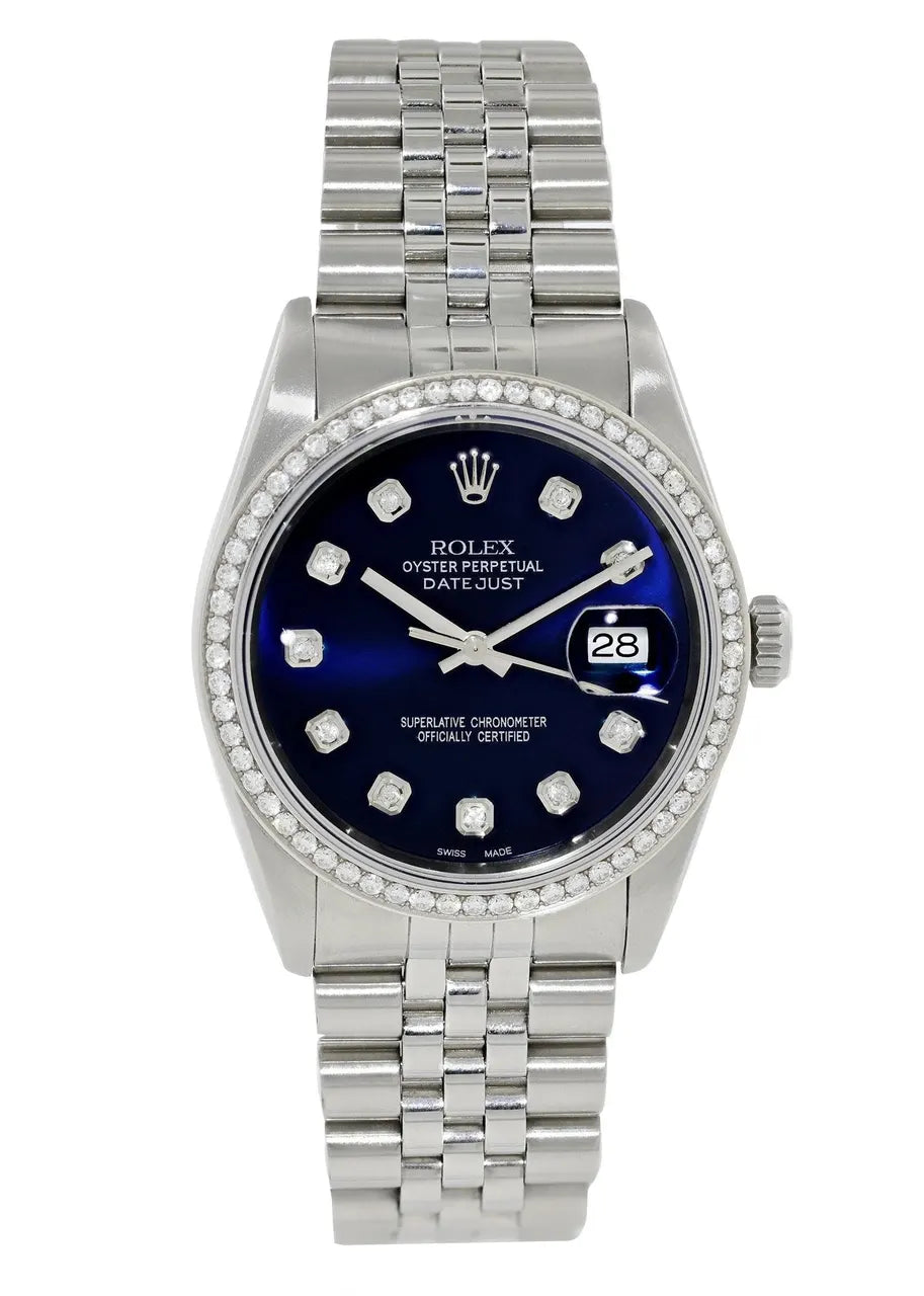 Rolex Blue Diamond Bezel - Hình 2