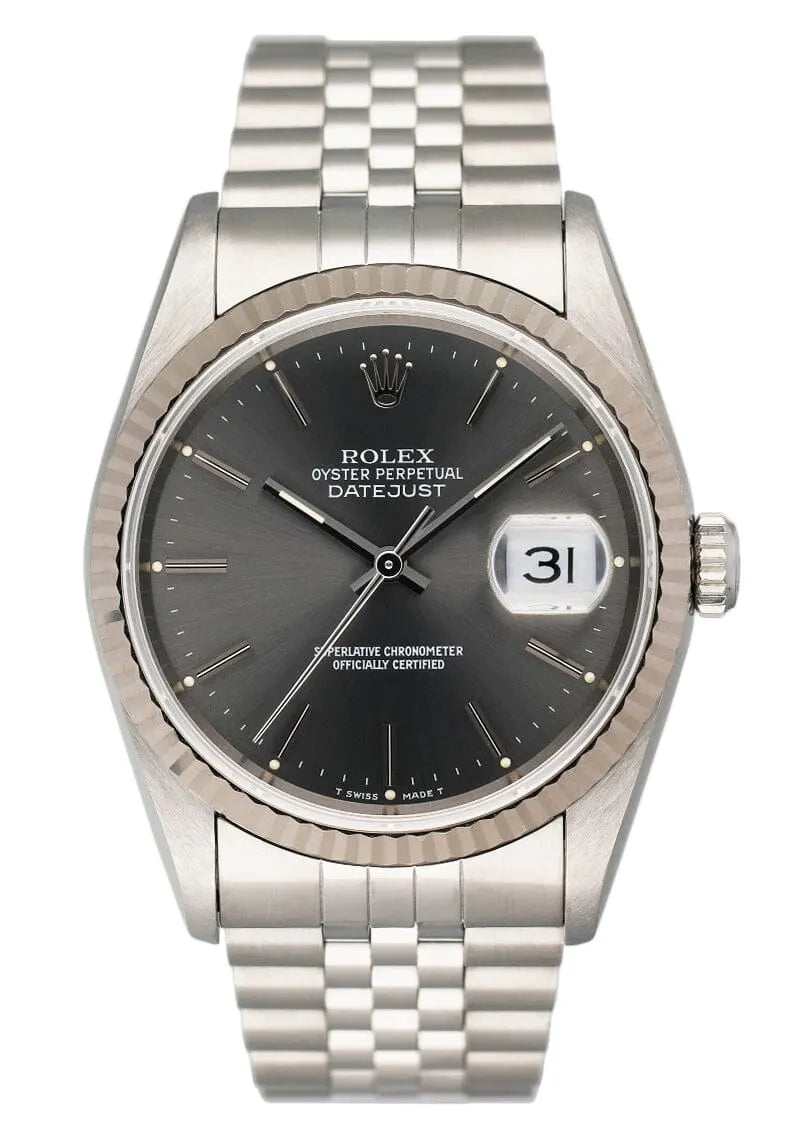 fluted Rolex Datejust Slate Dial