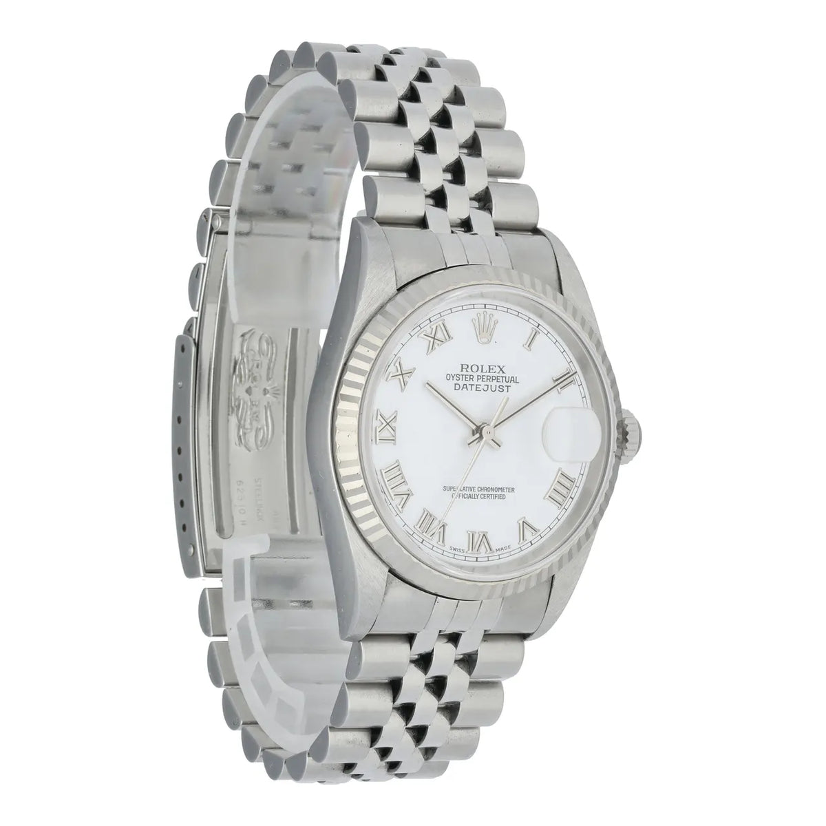 Rolex Datejust White Roman Dial stainless steel - Hình 3