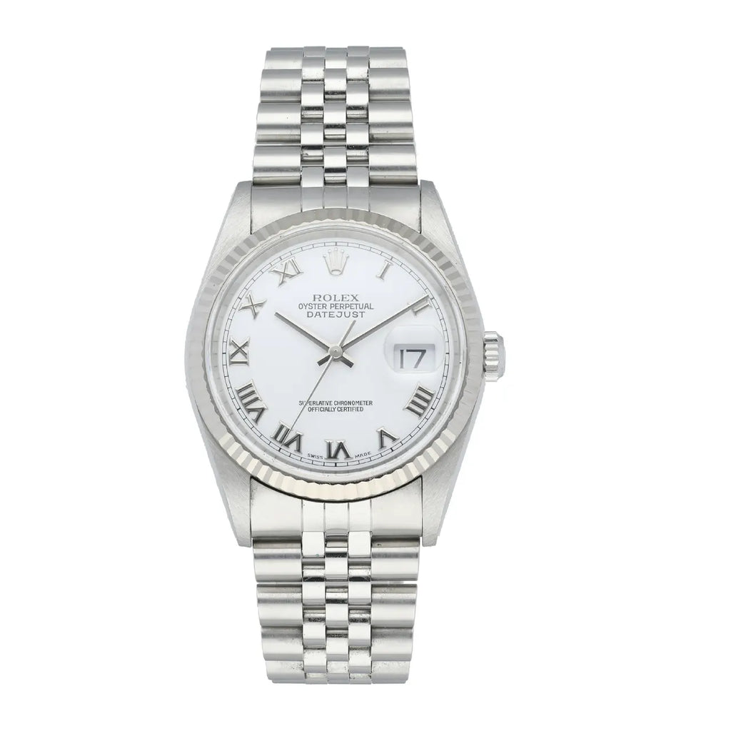 Rolex Datejust White Roman Dial stainless steel - Hình 5