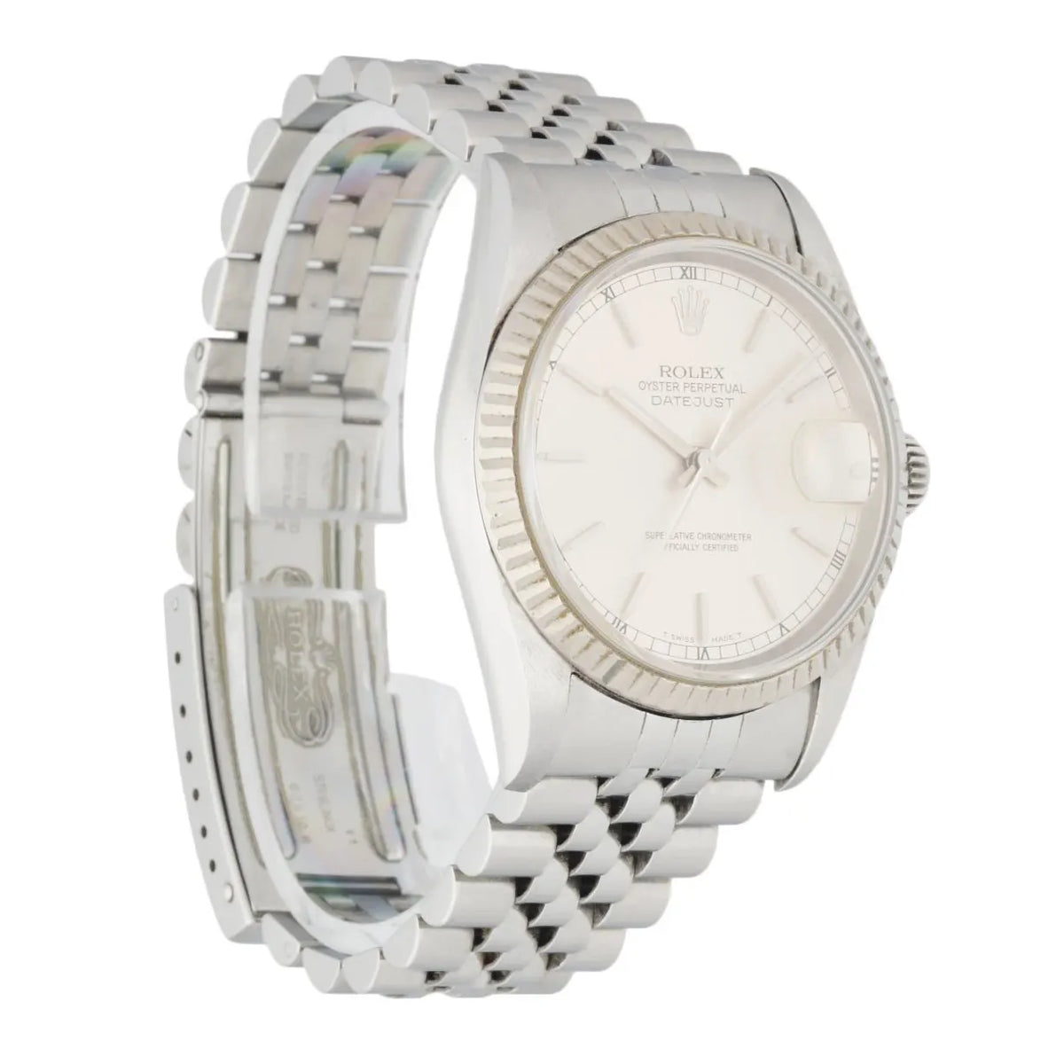 Rolex Oyster Perpetual Silver Dial - Hình 3