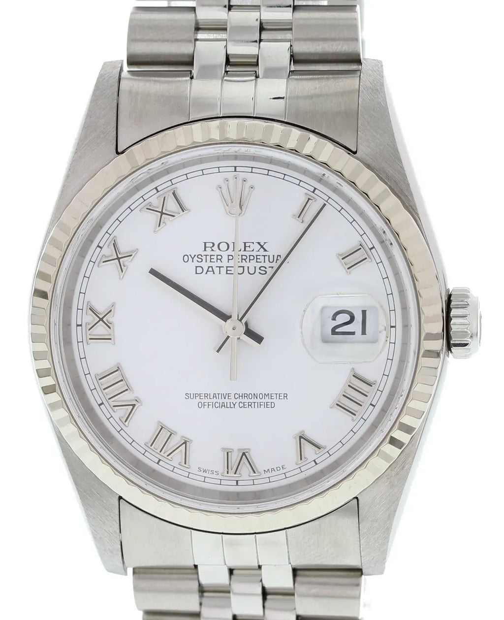 Rolex Datejust White Roman