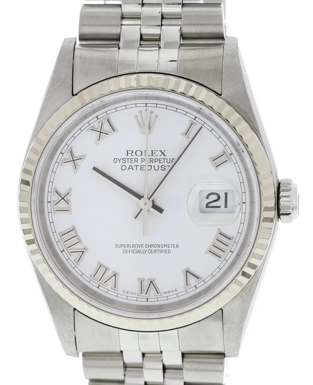 Rolex Datejust White Roman