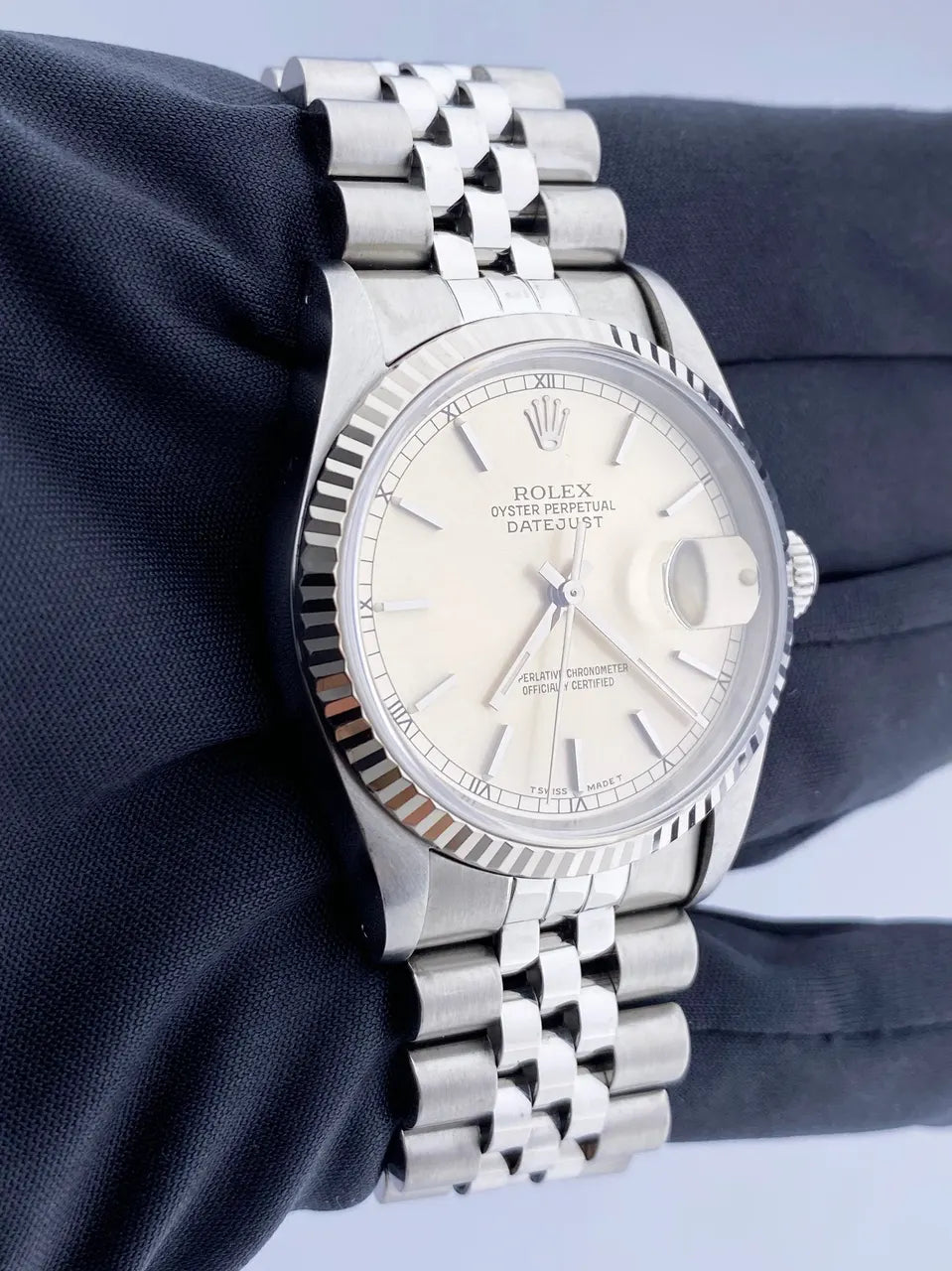 datejust Rolex Silver Dial Stainless Steel - Hình 2