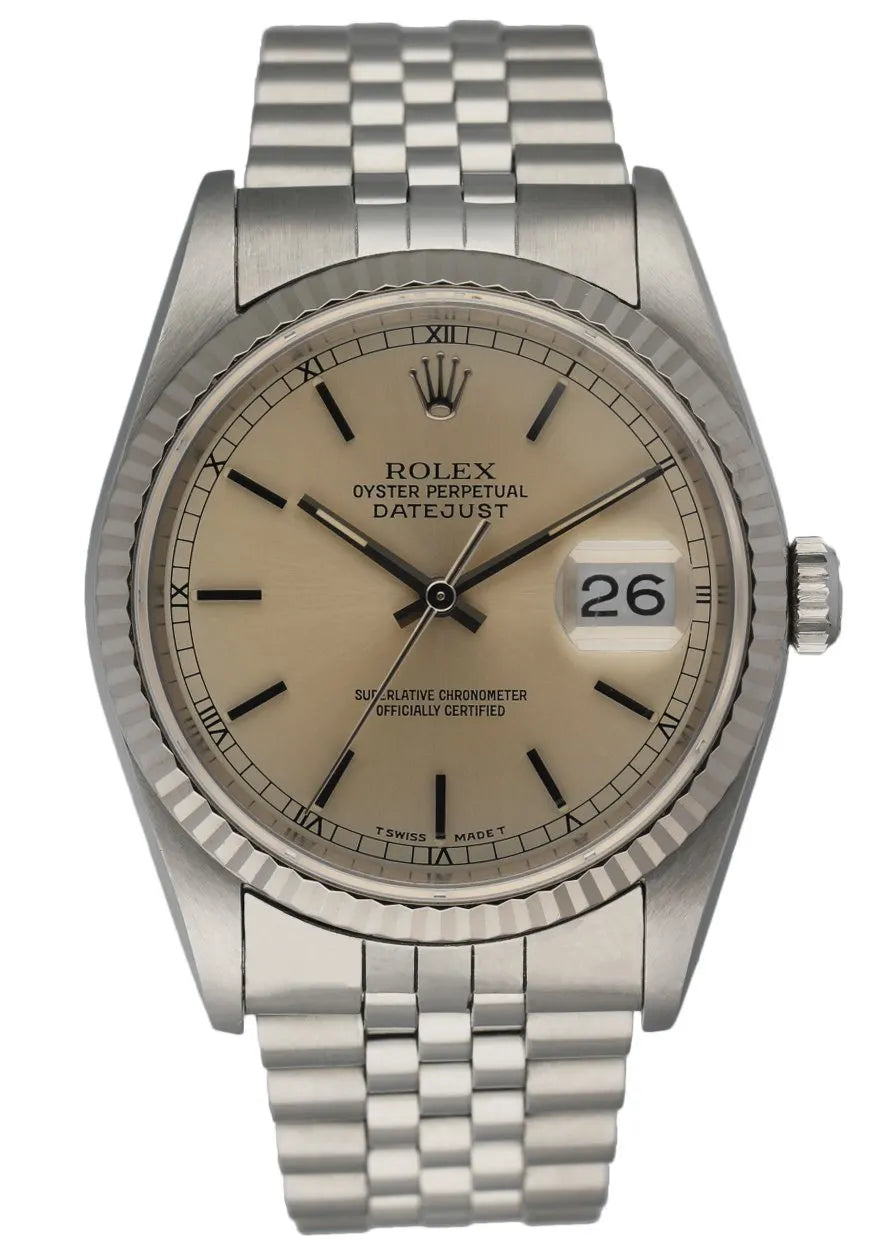datejust Rolex Silver Dial Stainless Steel
