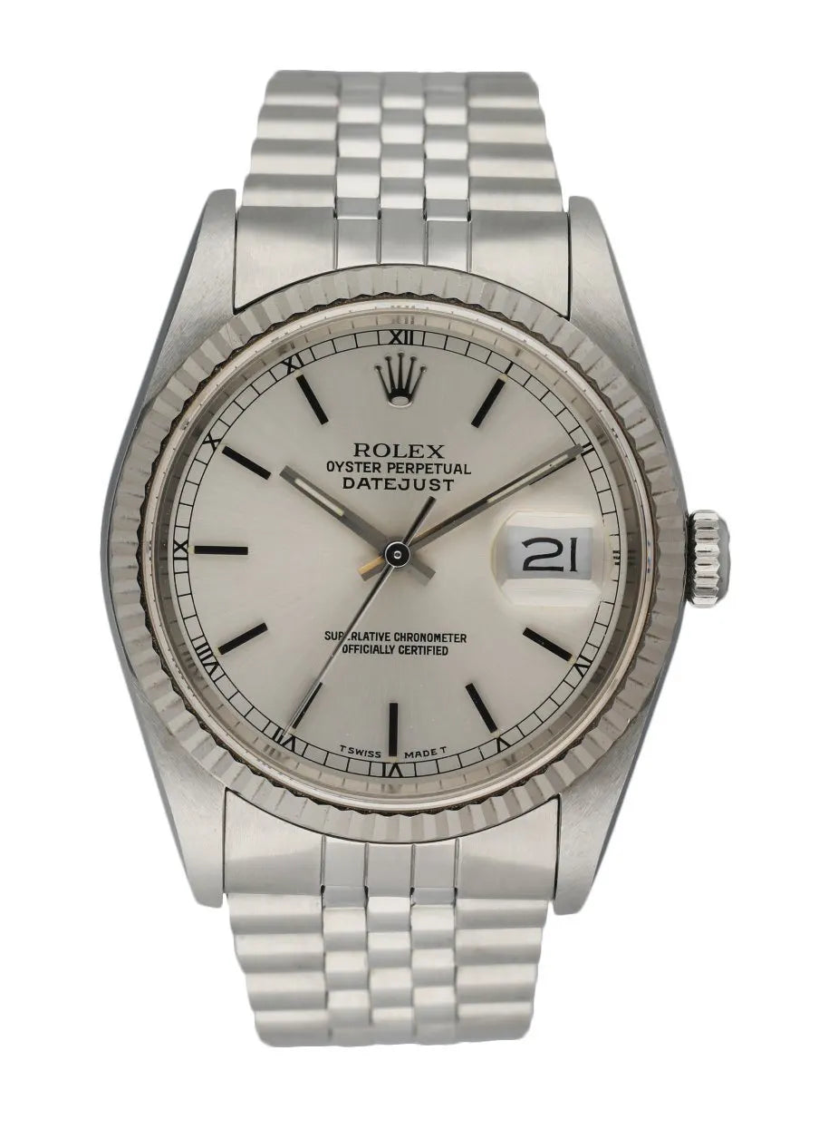 Rolex Datejust Steel Silver Dial - Hình 4