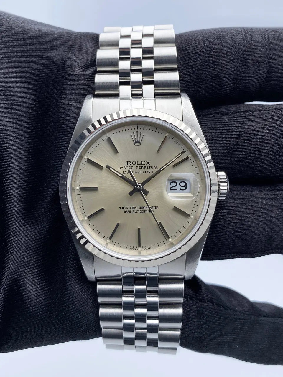 Rolex Datejust Steel Silver Dial - Hình 2