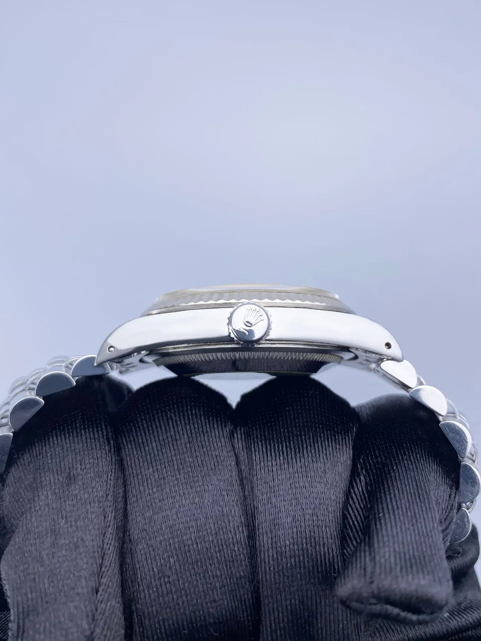 dial Rolex Silver Tapestry Datejust - Hình 4