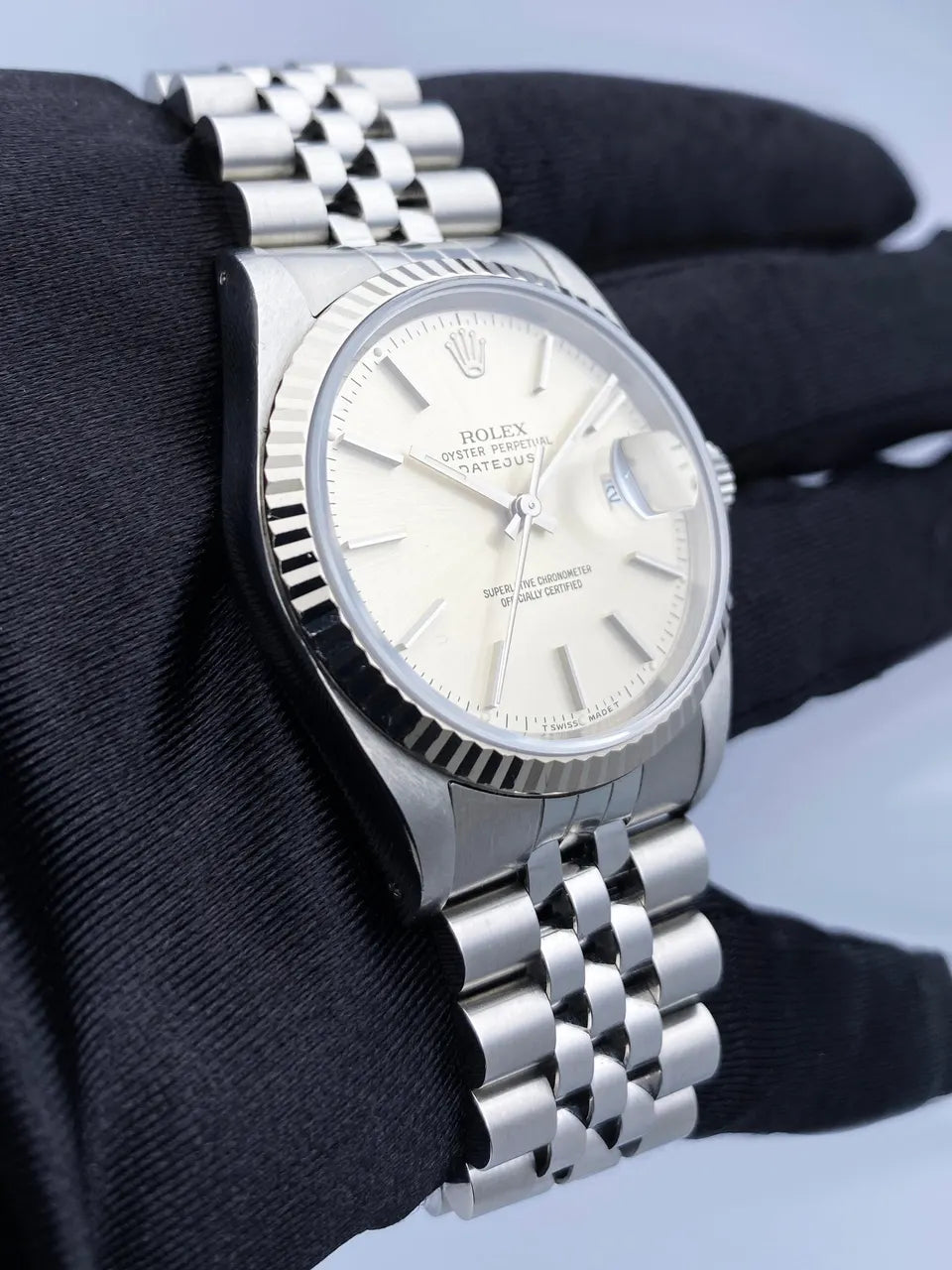 Rolex Datejust Steel Silver Dial - Hình 3