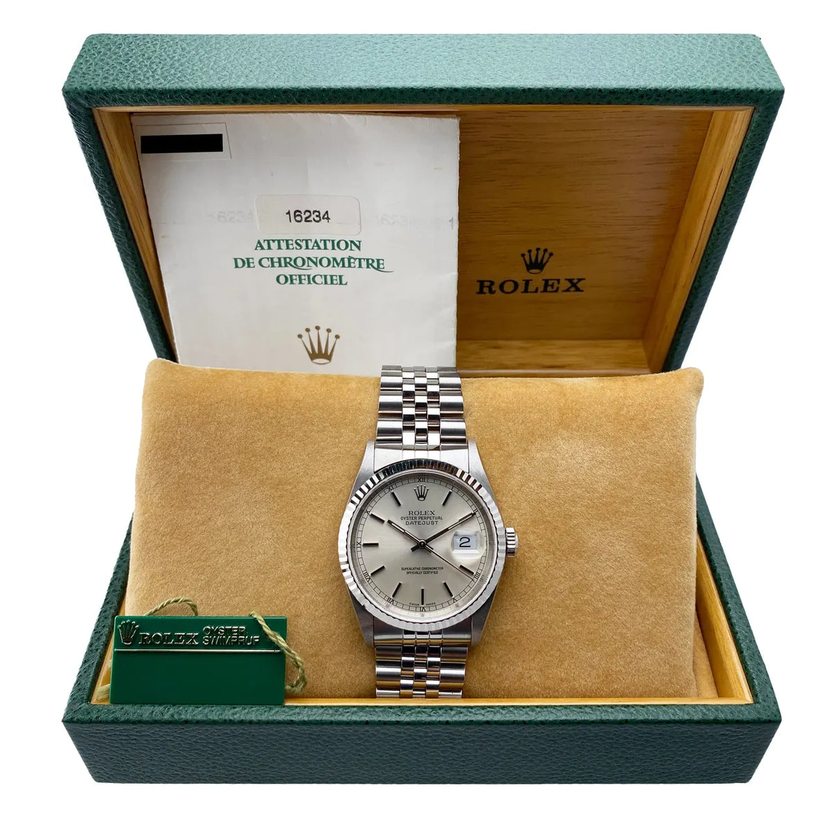 Rolex Datejust Silver Stick Dial stainless - Hình 2