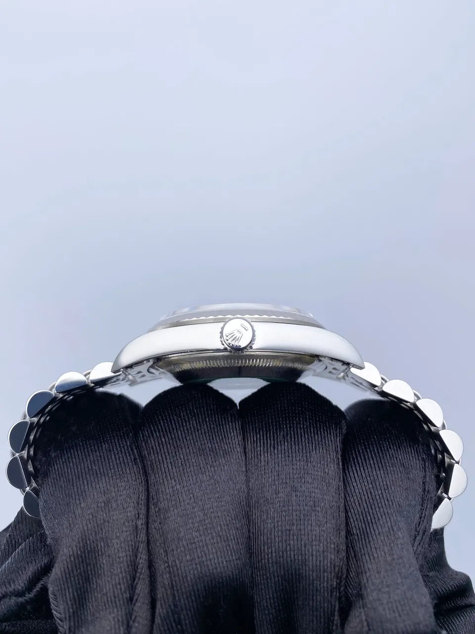 Rolex Silver Stick Dial Steel - Hình 5