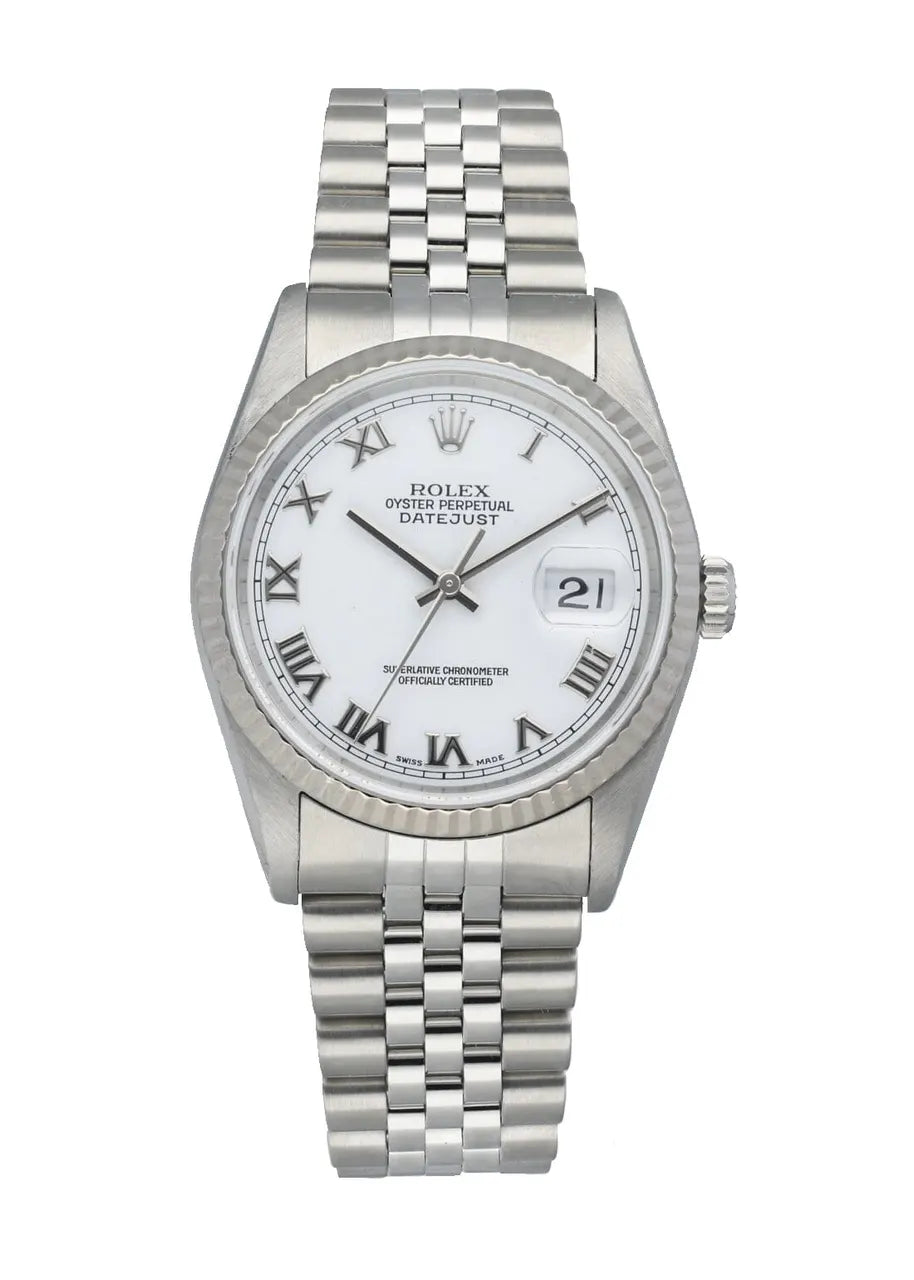 Rolex Datejust White Roman Dial stainless steel - Hình 5