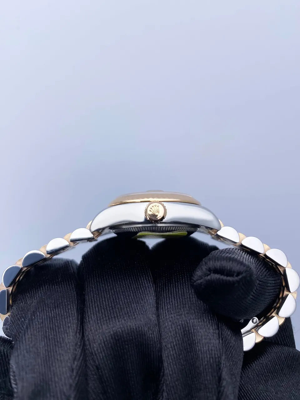 datejust Rolex Two-Tone Black Roman - Hình 3