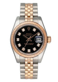 Rolex Two-Tone Black Diamond