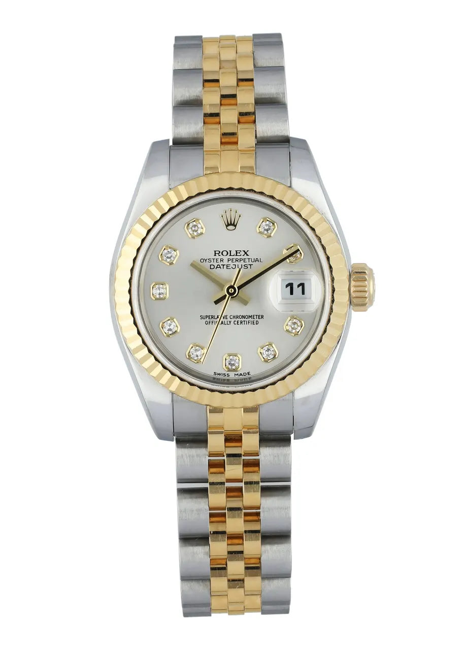 datejust Rolex Two-Tone Silver Diamond