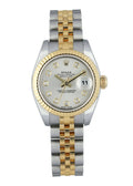 datejust Rolex Two-Tone Silver Diamond