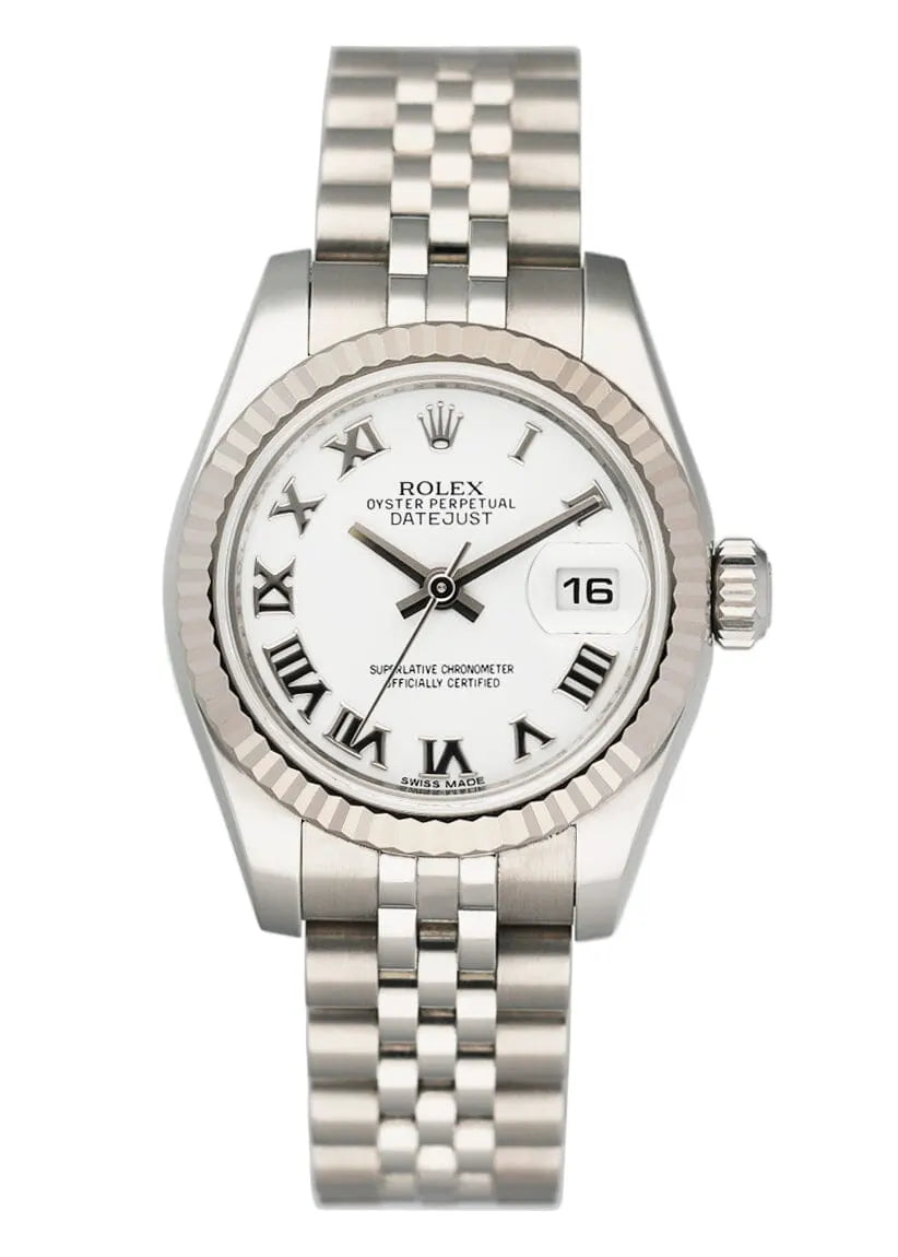 Rolex White Roman Dial Ladies