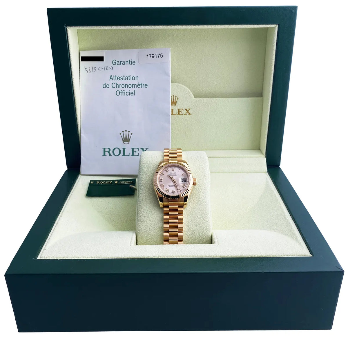 Rolex Gold Pink Dial - Hình 2
