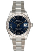 Rolex Datejust Blue Diamond Bezel Steel