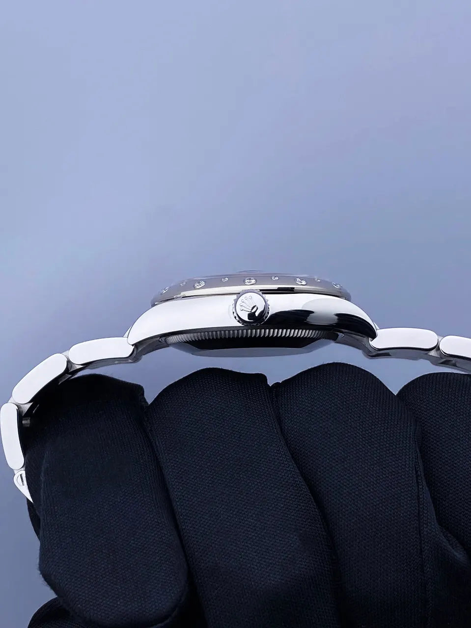 Rolex Datejust Blue Diamond Bezel Steel - Hình 4