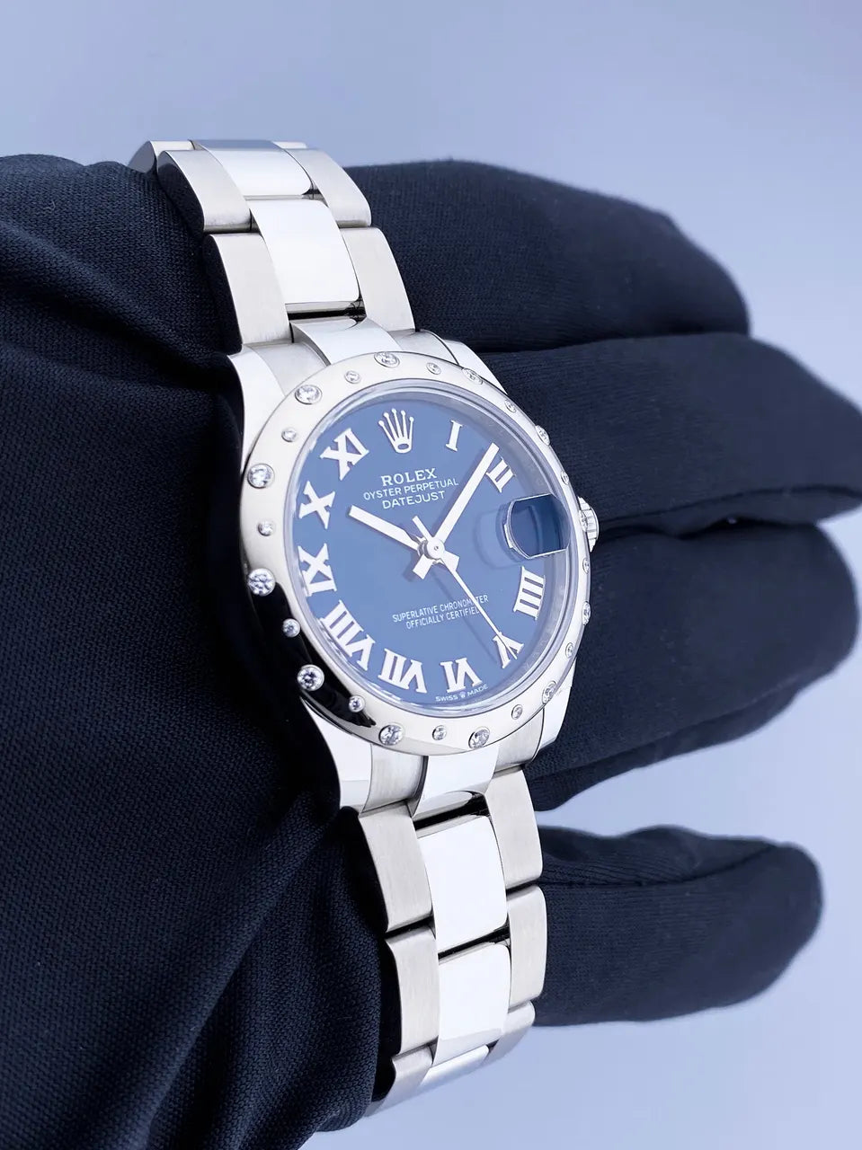 Rolex Datejust Blue Diamond Bezel Steel - Hình 3
