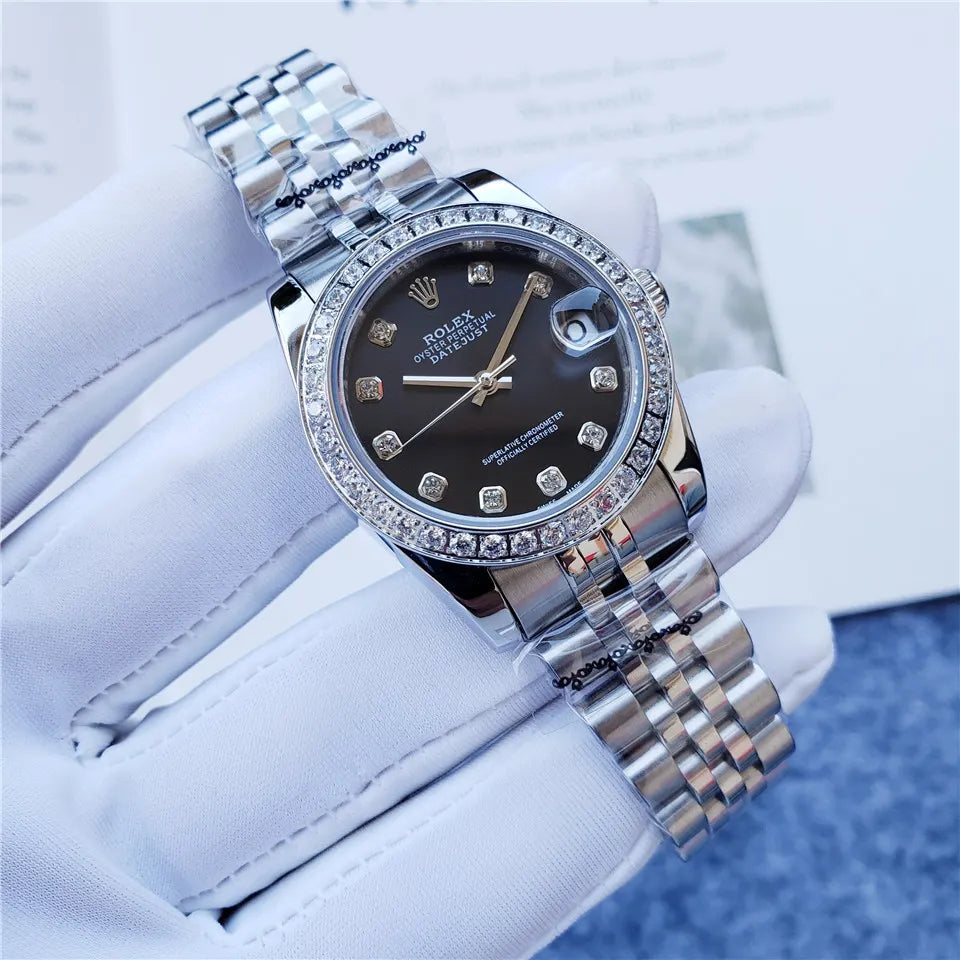 Rolex Steel Black Diamond - Hình 8