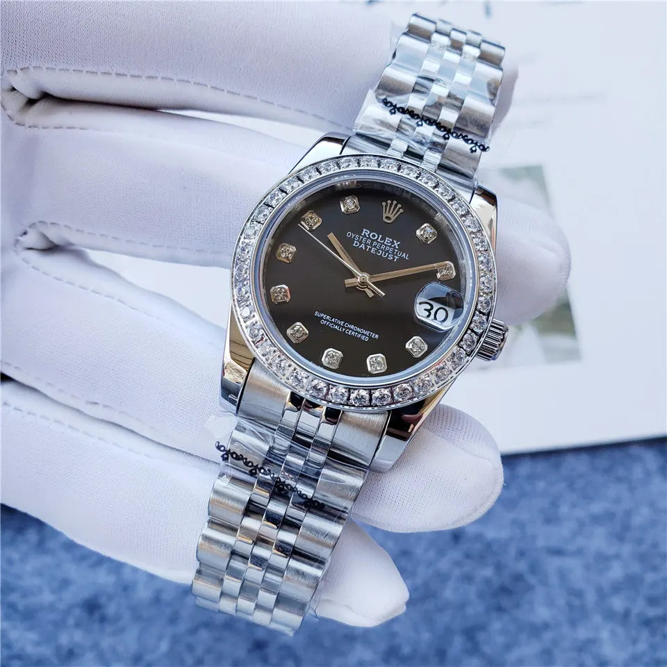 Rolex Steel Black Diamond - Hình 7