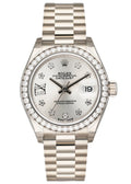 Rolex Steel Diamond Silver Datejust