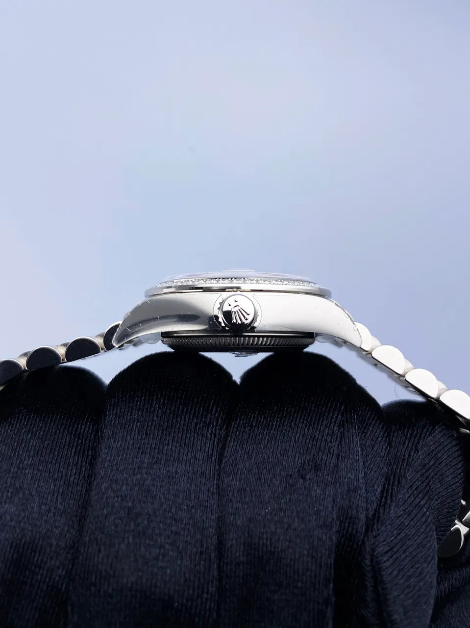 Rolex Steel Diamond Silver Datejust - Hình 5