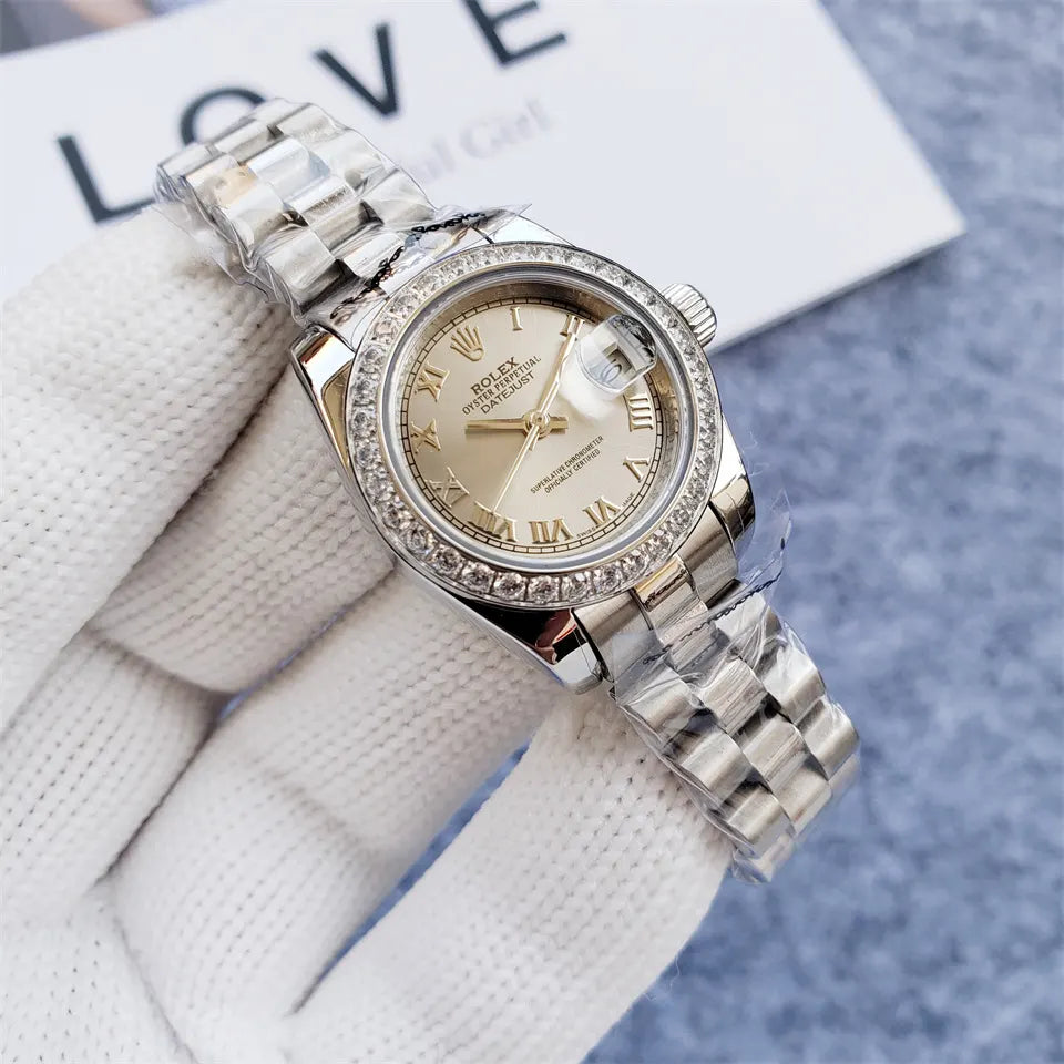 Rolex Datejust Diamond Champagne Ladies - Hình 6