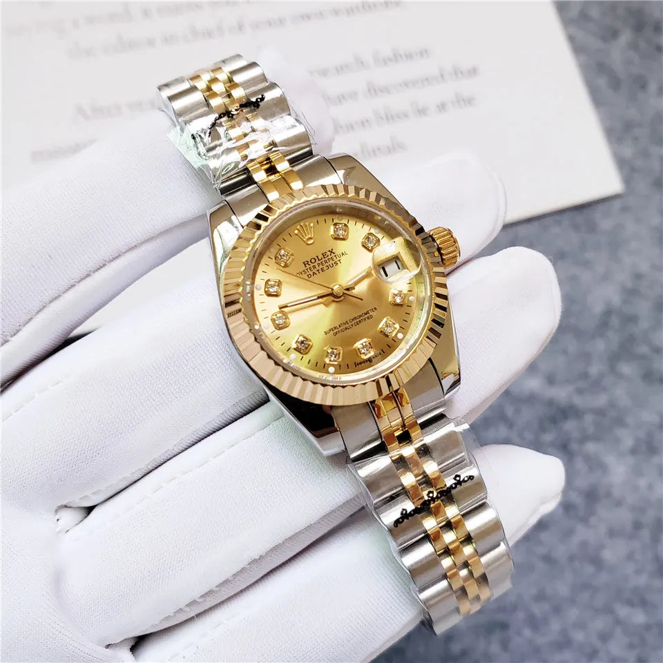 Rolex Ladies Gold Diamond Dial - Hình 6