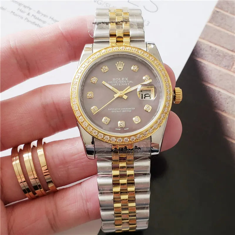 Rolex Datejust Grey Diamond - Hình 3