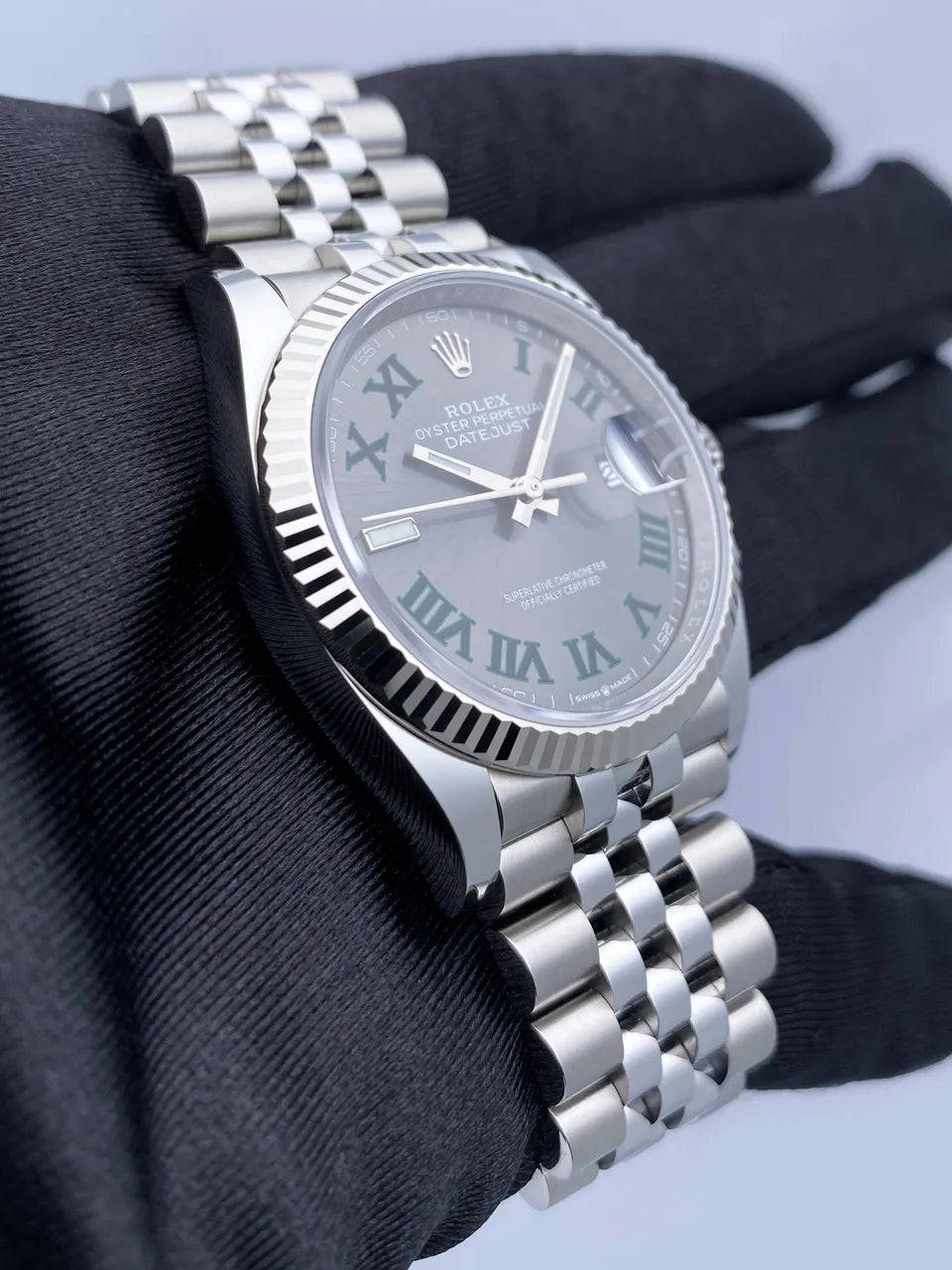 Rolex Slate Green Roman - Hình 2