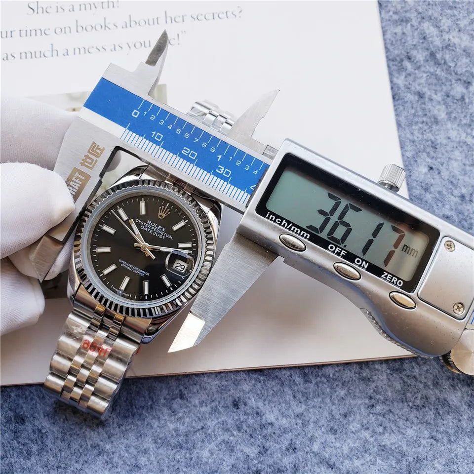 Rolex Datejust Black Dial Fluted - Hình 3