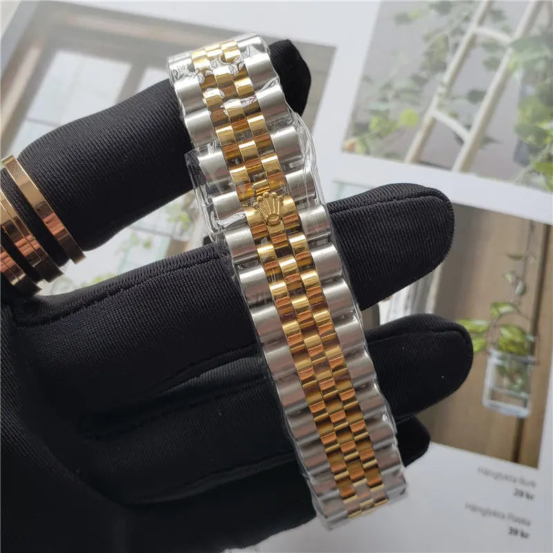 Rolex Gold Tapestry Diamond Dial - Hình 3