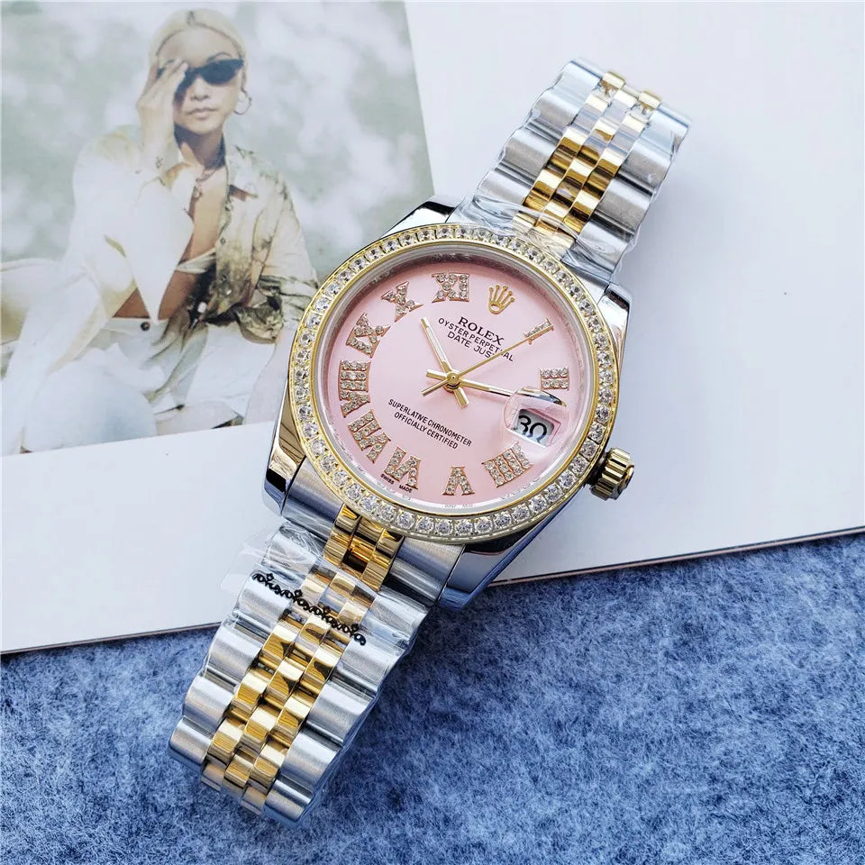 Rolex Pink Diamond Two-Tone - Hình 3
