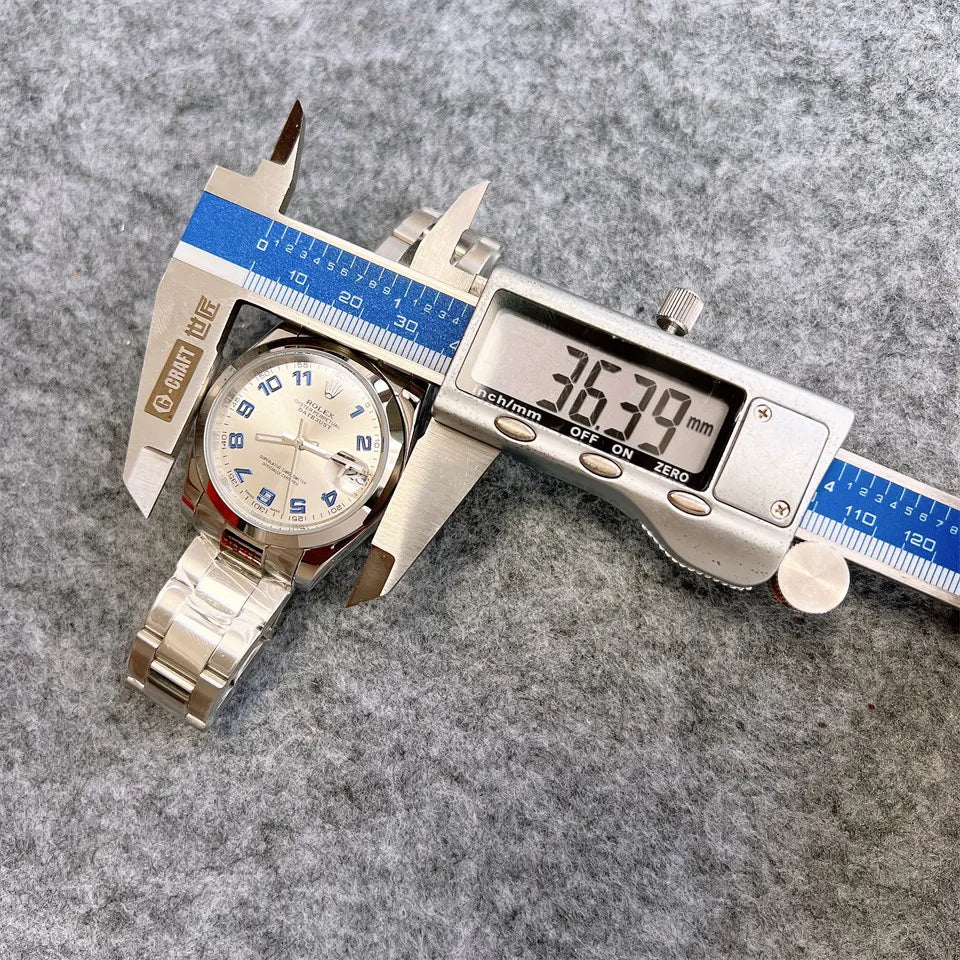 Rolex Datejust Silver Blue - Hình 4