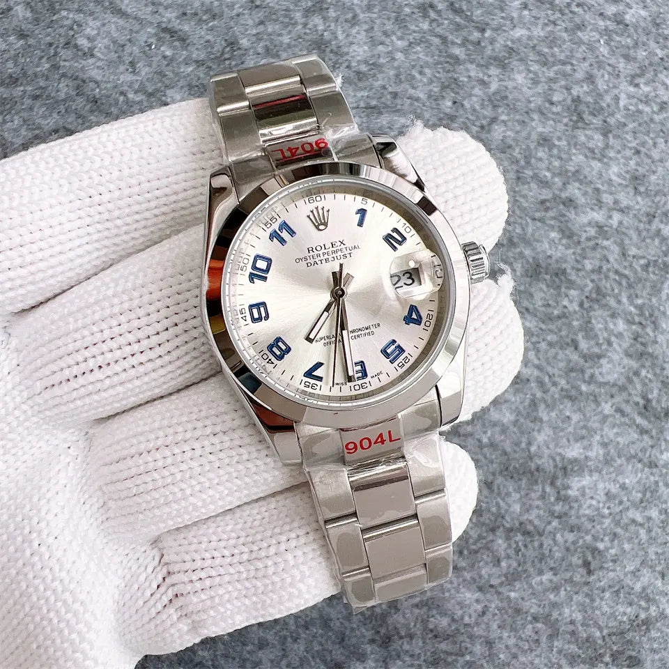 Rolex Datejust Silver Blue
