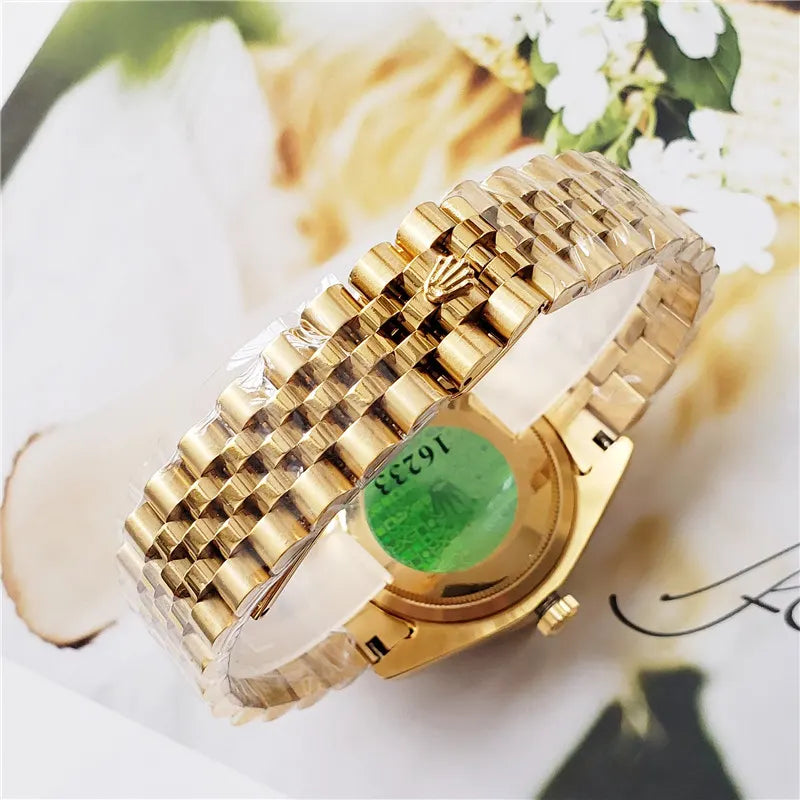 dial Rolex Datejust Gold Diamond Bezel - Hình 6