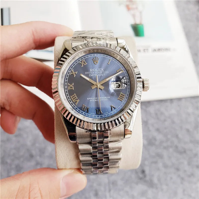 Rolex Blue Roman Dial datejust - Hình 5