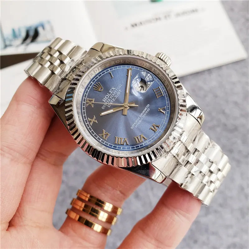 Rolex Blue Roman Dial datejust - Hình 6