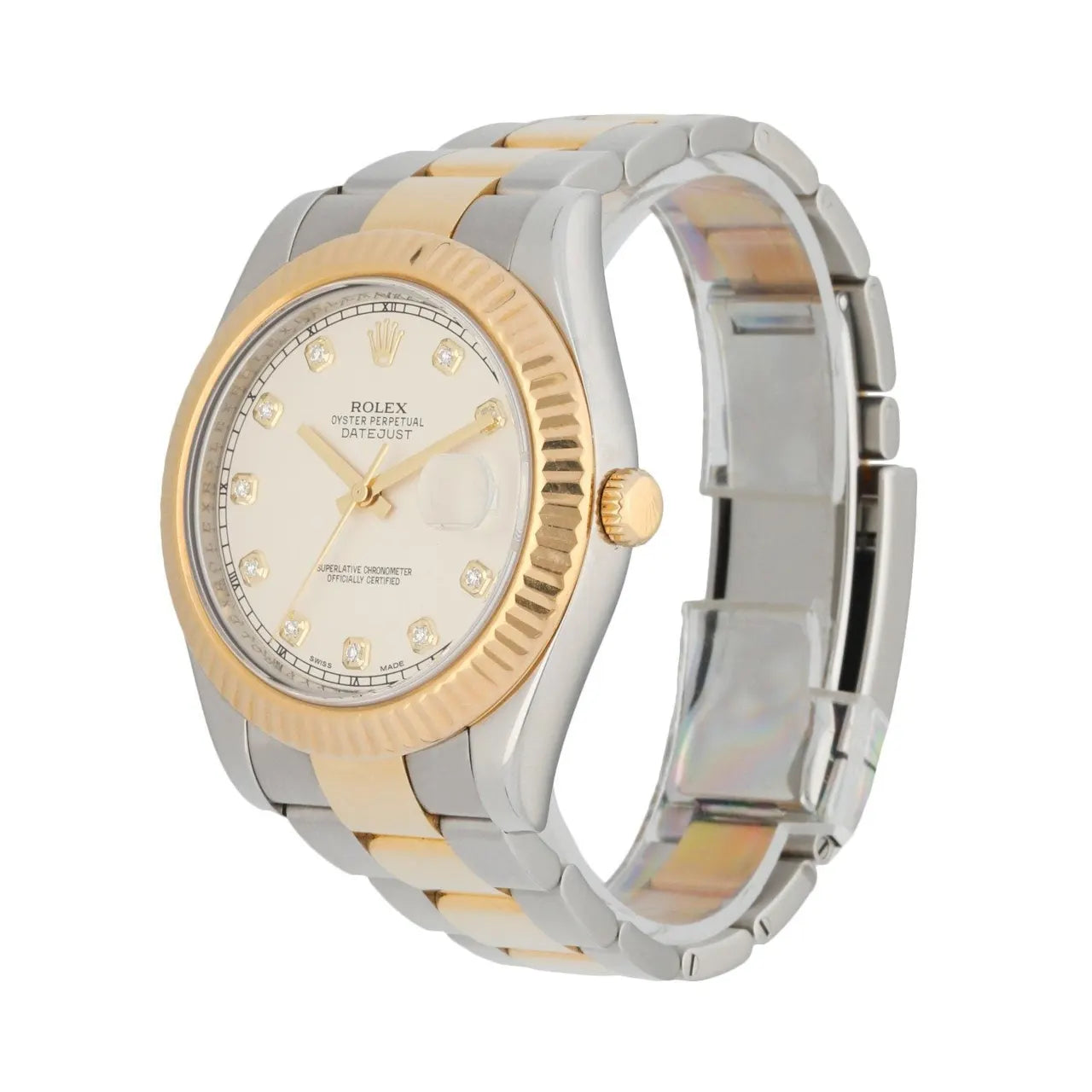 two Rolex Datejust Silver Diamond Dial - Hình 3