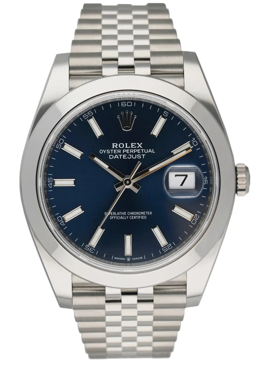 jubilee Rolex Datejust Blue Dial Stainless Steel – Rolex Datejust Blue