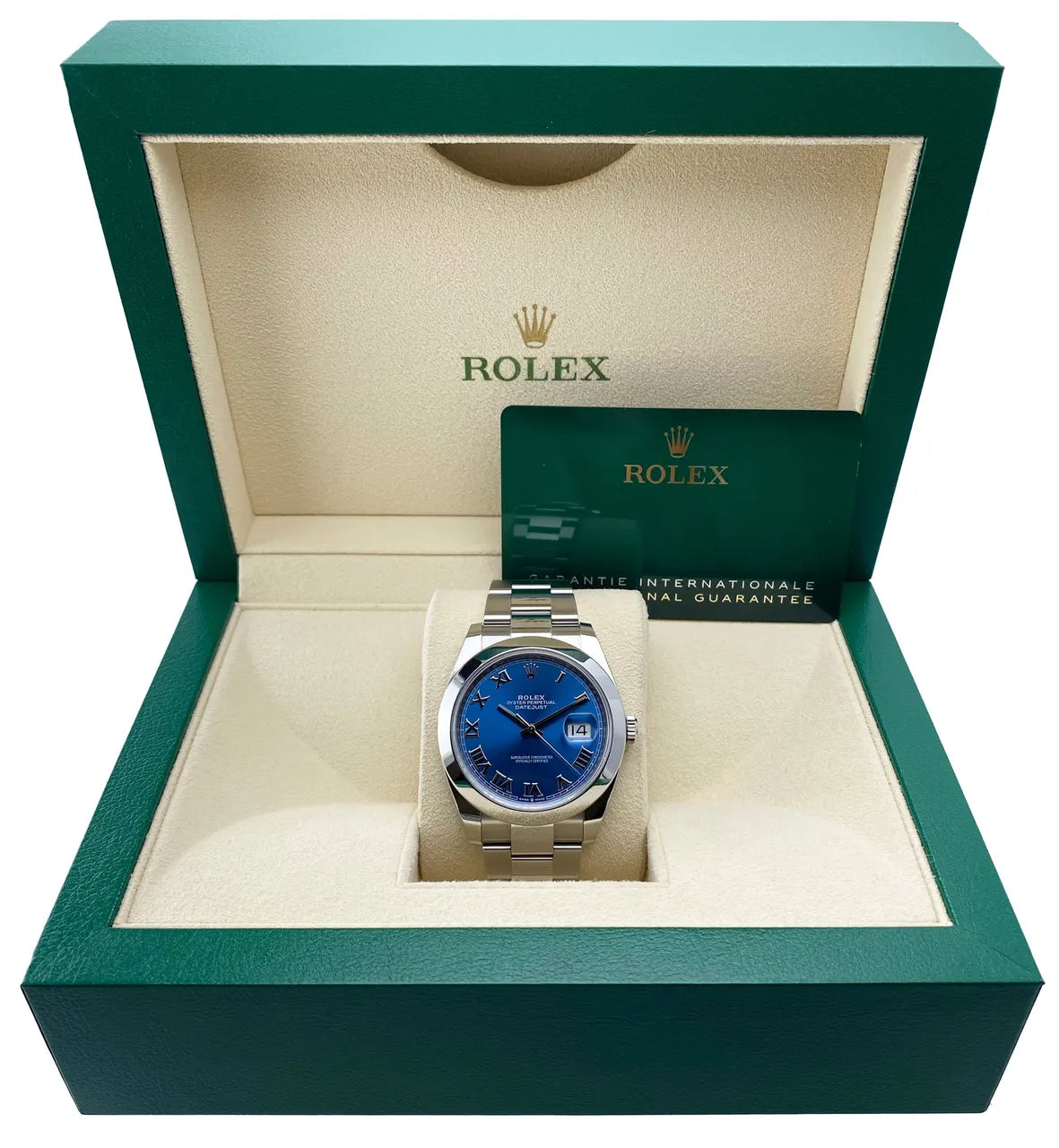 oyster Rolex Blue Roman Dial - Hình 2