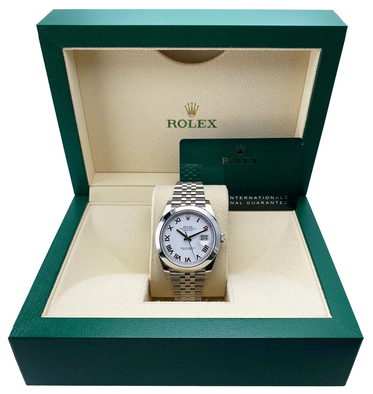 Rolex White Dial Steel Watch - Hình 2