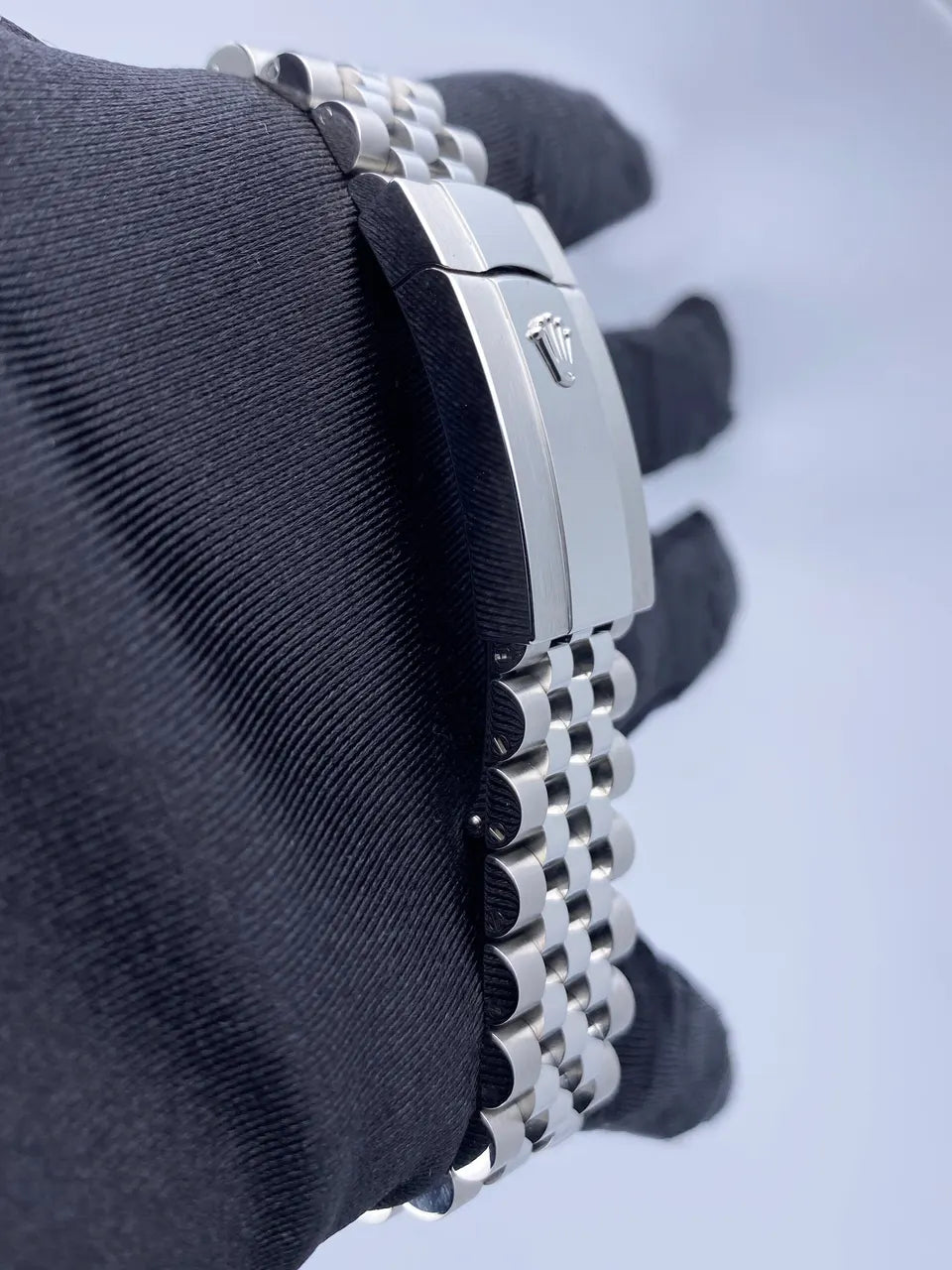 Rolex White Dial Steel Watch - Hình 8