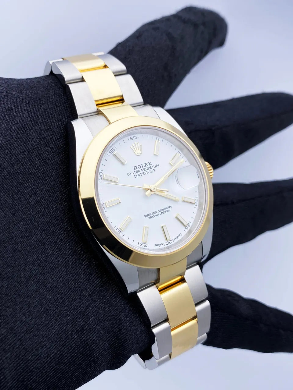 Rolex White Dial Two-Tone - Hình 4