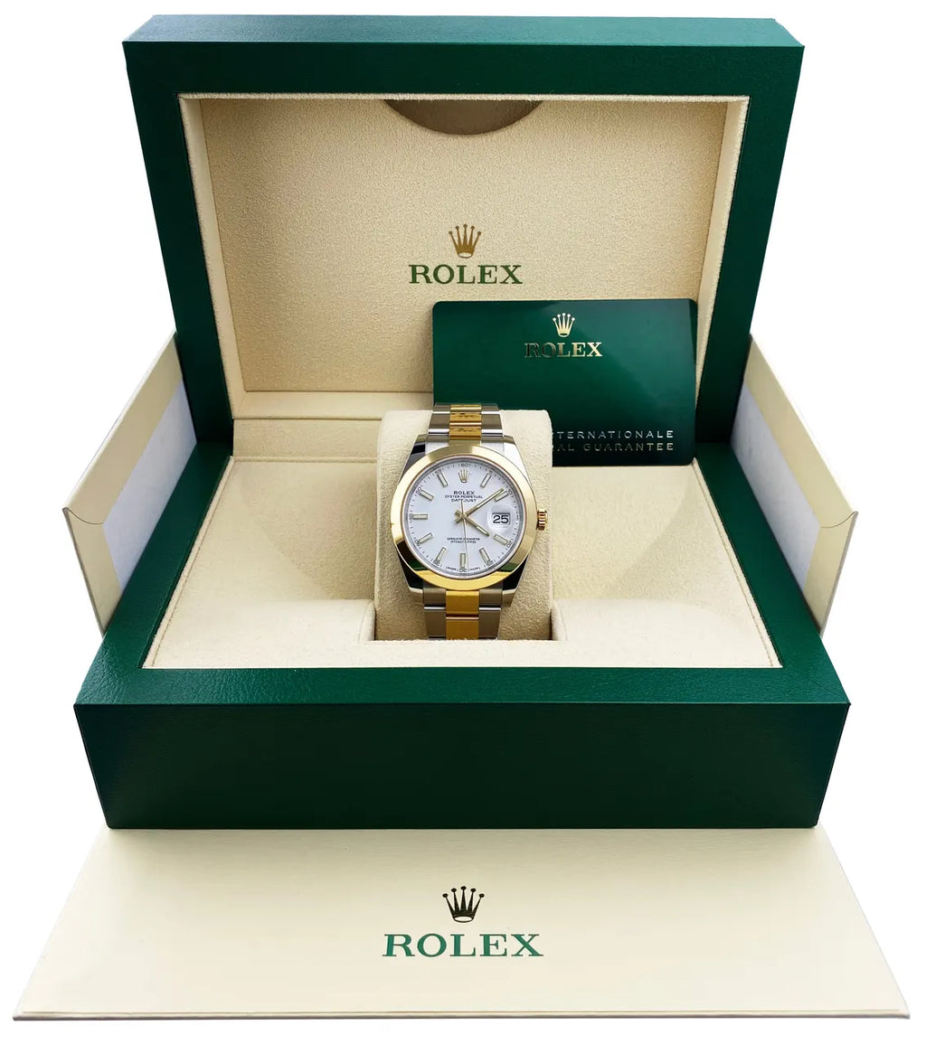 Rolex White Dial Two-Tone - Hình 2